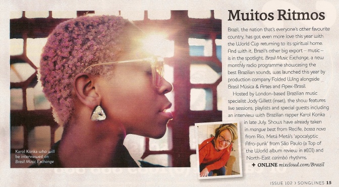 Brasil Music Exchange in Songlines Magazine